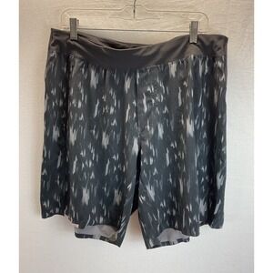 Lululemon Shorts Men's XL Black/ Gray  Surge 9" Inseam Linerless athleisure